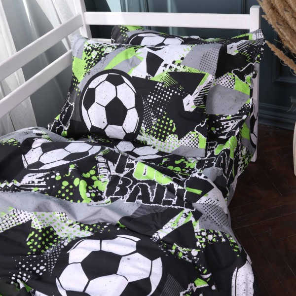 Фото - Комплект постельного белья MirSon Ranforce Elite 17-0837 Urban football 220х240 (2200011570327)
